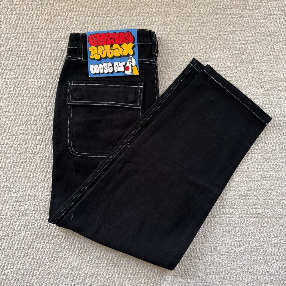Empyre Black Men's Relaxed Fit Jeans Size 32